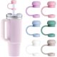 thumbnail image 1 of 2025 6Pcs Straw Topper Cap, 0.4in 10mm Soft Silicone Straw Covers for for Stanley Tumbler 40-20 oz, Dust-Proof and Leak-Proof Reusable Drinking Straw, 1 of 5