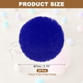 thumbnail image 2 of Uxcell Faux Fur Pom Poms for Hats, 24 Pcs Fluffy Soft Fur Poms Balls with Elastic Loop for Keychain Knitting Hats DIY Scarves Gloves Bag Christmas, Blue, 2 of 6