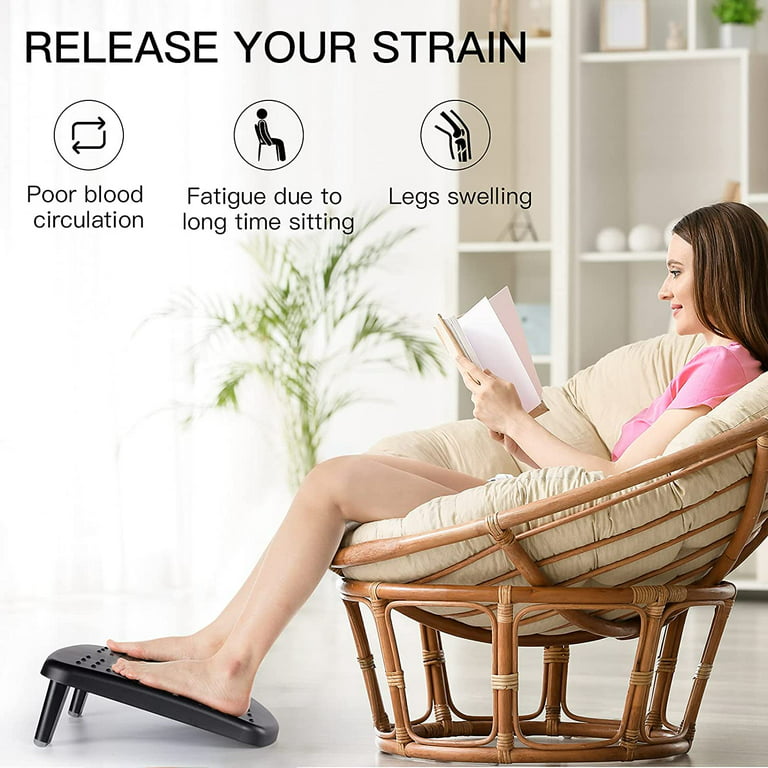 Under Desk Footrest Adjustable Height With Massage Surface Foot