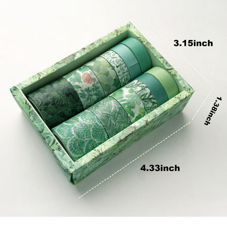 Vintage Washi Tape Set 8 Rolls - Antique Japanese Masking Tapes, Decorative  for Scrapbooking Supplies