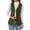 Army Green, variant on Corduroy Vests for Women Fall Winter Business Casual Button Down Sleeveless Blazer Jackets with Pockets