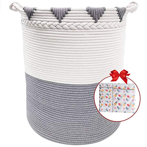 Territrophy Xxxl Large Laundry Basket Cotton Rope Basket 22in X 16in X 16in Woven Laundry Hamper Blanket Storage Baskets For Towel Toys Diaper Hamper Walmart Canada