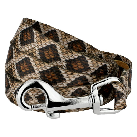 Country Brook Petz - 1/2 inch Rattlesnake Dog Leash - 4 Foot
