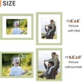 thumbnail image 2 of MaxxMarket 8.5 By 11 Picture Frame, Display Pictures 6x8 with Mat or 8.5 x 11 Without, Wall Hanging Photo Frames,Green, 1 Pack, 2 of 4