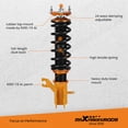 thumbnail image 6 of Maxpeedingrods Coilovers 24-way Damping Strut Coil Spring for Nissan Sentra 00-06 Shock, 6 of 8