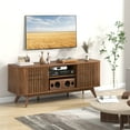 thumbnail image 4 of Costway TV Stand for TVs up to 60" 2-Door Mid Century TV Console Table Modern TV Cabinet, 4 of 10