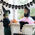 thumbnail image 6 of Black Spider Web Garland - Halloween Hanging Banner with Spiders for Haunted Mansion Decor, for Mantle Fireplace Party Decorations Indoor Outdoor, 6 of 7