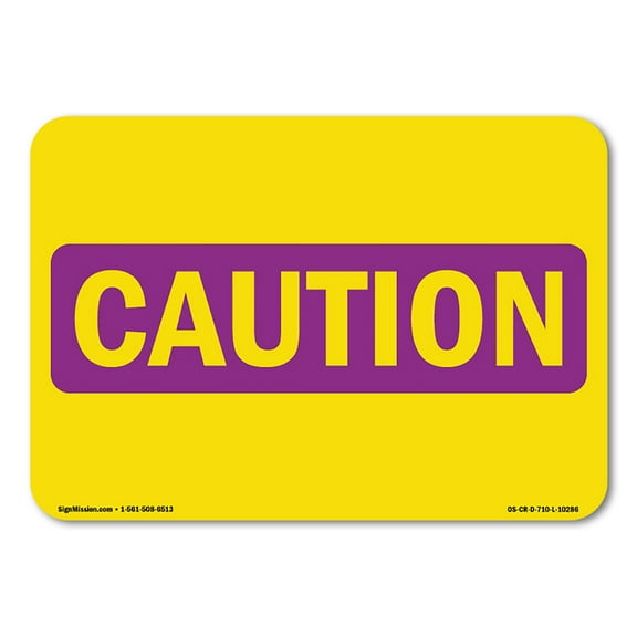 OSHA CAUTION RADIATION Sign - Process Hazards | Plastic Sign | Protect Your Business, Construction Site, Warehouse & Shop Area | Made in the USA