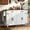 White, variant on 53.5'' Kitchen Island with Power Outlet, Rolling Kitchen Cart on Wheels, for Home, Kitchen and Dining Room