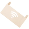thumbnail image 1 of Caja de almacenamiento de soporte de enrutador Worallymy, organizador de revistas de Control remoto montado en la pared, estante de cable de Almacenamiento y organización del hogar beis amarillo Ounissouiy HA002935-04, 1 of 6