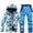 Blue, variant on Valora Men's Suits Winter Casual Fashion Trend Snowboard Double Snowboard Warm Snowwear Suit for Men and Women versatile Sportswear for Cold Weather outdoor adventures Sky Blue S