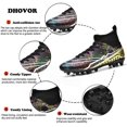 DHOVOR Men's Women's Soccer Cleats Youth Football Cleats Unisex Adult