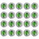 thumbnail image 1 of 20PCS Flatback Round Rhinestones DIY Craft Crystals Table Scatters for Jewelry Making Wedding Bridal Shower Decoration (Green), 1 of 3