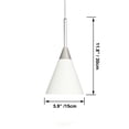thumbnail image 3 of Kiven Plug in Pendant Light,Dimmable Hanging Light with Iron Lampshade, Modern Ceiling Pendant Light for Bedroom Hallway Kitchen,1-Light, 3 of 7