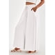 thumbnail image 3 of Pantalones PRETTYGARDEN Palazzo de Pierna Ancha Tiro Alto Blanco M, 3 of 8