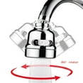 thumbnail image 4 of 2pc Modern Bathroom Shower Spray with Rotating Faucet Style Head,3 Spray Water Saving Shower Attachment, 4 of 9