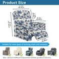 thumbnail image 3 of Renewold Hawaii Palm Tree Blue Recliner Seat Cover Comfy Couch Slipcover 4 Pieces Stretch Recliner Chair Cover Fitted Reclining Chair Slipcover with Elastic Bottom and Pocket, 3 of 8