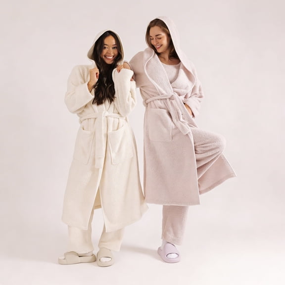 Mellow Lilac MellowSoft Hooded Robe Large