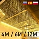 thumbnail image 2 of 12M LED Icicle String Lights Fairy Curtain Christmas Lights Garland For Outdoor Garden Party Home Street 2023 New Year Decor, 2 of 5