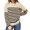 Beige, variant on HCURIBAD Striped Sweatshirt Women Sweatshirts for Women Crewneck Long Sleeve Striped Tops Lightweight Fashion 2024 Long Sleeve Sweatshirt Oversized Shirt Crewneck Sweatshirt Army Green L