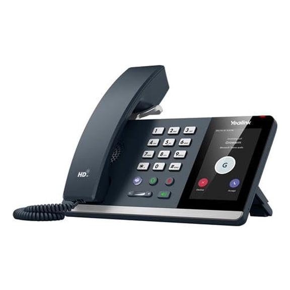 Teléfono fijo Yealink MP54 Android 13 pantalla táctil de 4" PoE