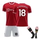 thumbnail image 3 of Xnb 2021 - 2022 camiseta local del Manchester United ¿ 7 traje de fútbol Ronaldo y conjunto de pantalones cortos - 7cm, 3 of 8
