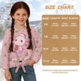 thumbnail image 7 of Xixirimido Axolotl Christmas Trees Gift Pink Print Girls Casual T-Shirt Crew Neck Tunic Tops Long Sleeve Loose Fit Soft Blouse Tie-hem Tees for Fall Winter, Size 11-12, 7 of 7
