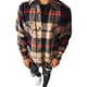 thumbnail image 1 of Chaqueta tipo camisa de franela a cuadros para hombre Camisa a cuadros de manga larga Tops casuales cómodos con botones, 1 of 2