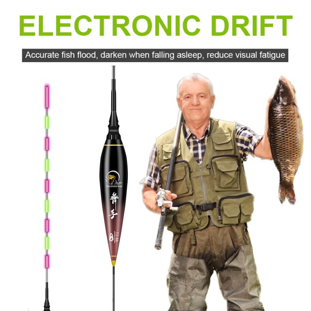 Boya luminosa de luz LED con alarma de mordedura de flotador electrónico de pesca (T2-03)