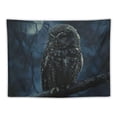 thumbnail image 5 of Orinice Owl Moon Branch Tapestry Wall Hanging Unique Style Graphic Tapestries for Home Decor in Bedroom Living Room Dorm 40x60inch, 5 of 6