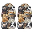 thumbnail image 3 of LAKIMCT Realistic Dogs Car Seat Covers Vehicle Front Seat Covers Universal Fit Seat Protector, 3 of 9