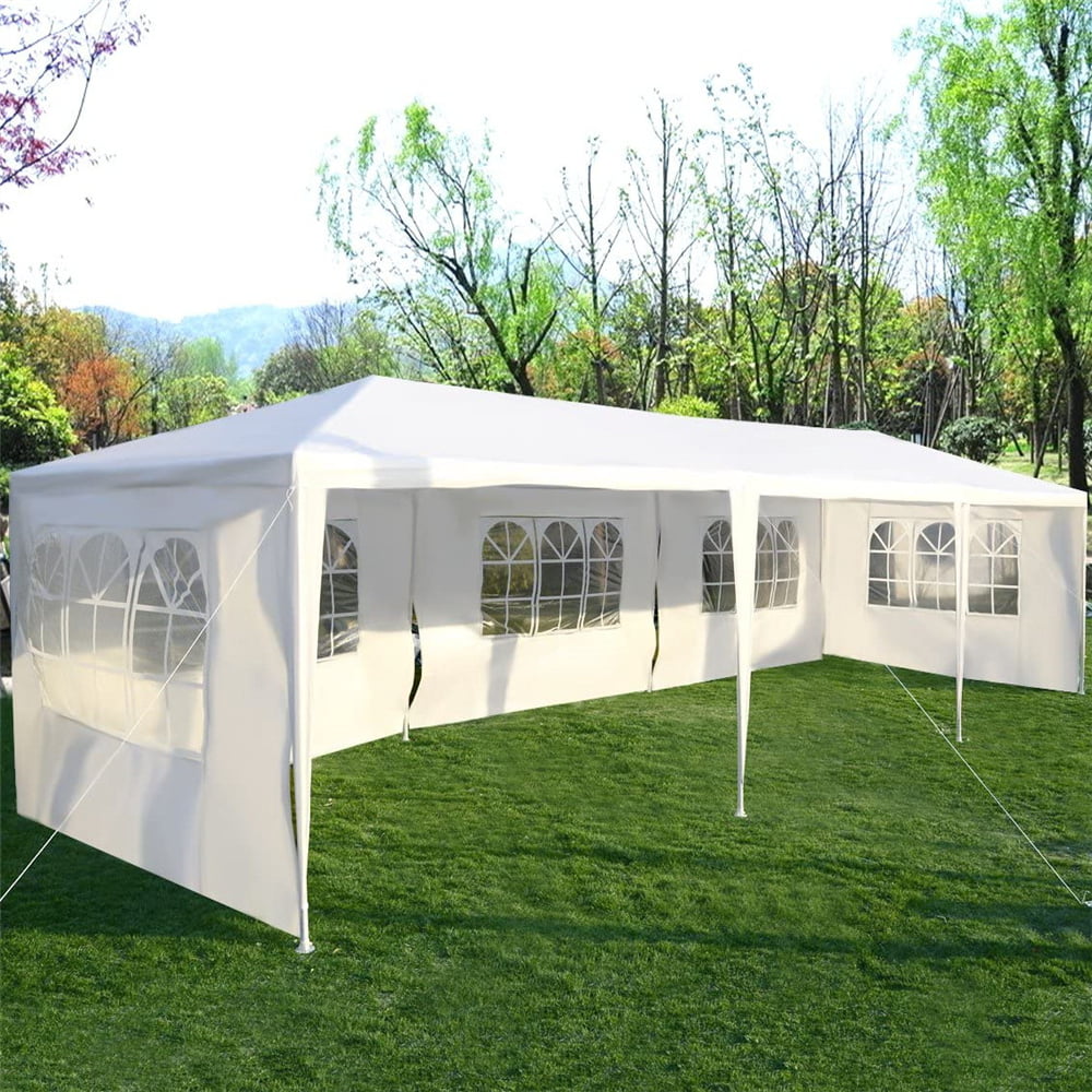 Patio Gazebo Tent for Outside, 10' x 30' Outdoor Canopy Tent with 5 ...
