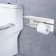 thumbnail image 2 of Portarrollos de papel higiénico doble de acero inoxidable, estante para guardar teléfonos, para uso en el baño, 2 of 13