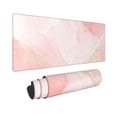 thumbnail image 2 of Disketp Gaming Mouse Pad Pink Marble Pattern Large Mouse Mat Long Extended Desk Pad Non-Slip Rubber Mice Pads Stitched Edges Thin Pad (11.8x31.5 Inch), 2 of 9