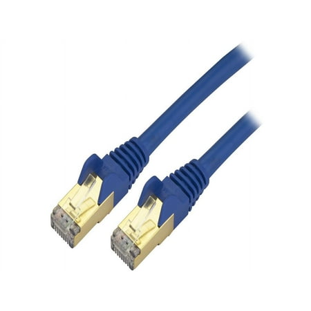 UPC: 0065030871457 | StarTech C6ASPAT6INBL StarTech.com Cat6a Shielded Patch Cable – 6 in. – Blue – Snagless RJ45 Cable – Ethernet Cord – Cat 6a Cable