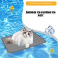 thumbnail image 6 of Under $1 GFHFHITJ Dog Cooling Mat Summer Cool Mat Sleeping Pad Water Absorption Top Bottom Materials Safe Easy Carry Keep Cool For Pet Kids and Adults., 6 of 8