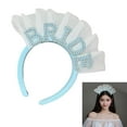thumbnail image 2 of RUISINERY Bridal Crowns for Bachelorette Party Decorations Bride To Be Bridal Shower Wedding Headband Crowns Photo Props, 2 of 7