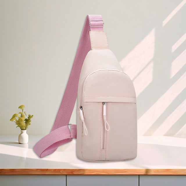 Xihbxyly Bolso Bandolera Unisex de Moda En Liquidación - Mochila Deportiva Ligera de Nailon - 30 X 17 X 10 Cm - Rosa, Blanco, Caqui, Marrón, Verde, Negro - Bolso de Hombro Versátil para Hombre y Muje
