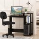 thumbnail image 3 of Escritorio para ordenador Furinno Efficient Home con estantes cuadrados, 3 of 7