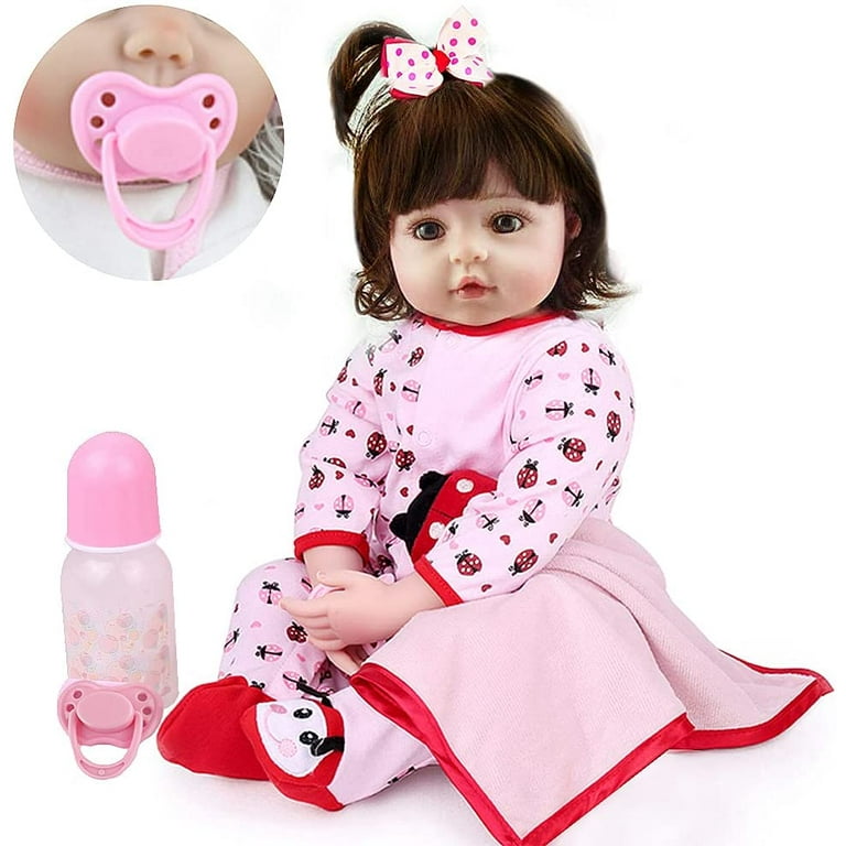19 Inch Reborn Babies Doll Realistic Bebe Reborn Realista Soft Silicone  Vinyl Toys For Girls Baby Toys For Child Birthday Gift