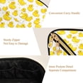 thumbnail image 5 of FORMRS Makeup Bag Travel Cosmetic Organizer for Women Fold Flat Zipper Pouch with Handle, Yellow Rubber Ducks, 5 of 8