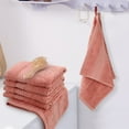 thumbnail image 5 of Ksopiavobs Ultra Soft Washcloths 6 Pack Cotton Face Cloths Wash Cloths Set - Large Bathroom WashCloth 13 x 13 Inches (Coral), 5 of 7