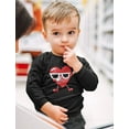 thumbnail image 4 of Tstars Boys Unisex Valentine's Day Awesome Shirts for Kids Love Dabbing Heart Love Dab Valentine's Day Gift Idea for Boy Toddler Kids Long Sleeve T Shirt, 4 of 7