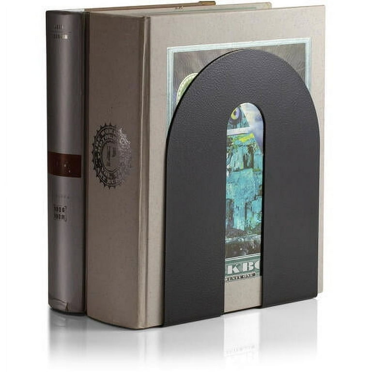 Heavy Duty Bookends, Nonskid, 8 x 8 x 10, Steel, Black, 1 Pair Heavy Duty Bookends, Nonskid, 8 x 8 x 10, Steel, Black, 1 Pair