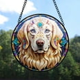 thumbnail image 7 of 89Bloom Golden Retriever Dog Suncatcher, Stained Glass Golden Retriever Suncatcher, Golden Retriever Glass Suncatchers for Windows Stained Glass, 7 of 7