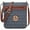 Dark Blue, variant on MKP Large Crossbody Bags for Women Monogram Triple Zip Pocket Cross Body Purses and Handbags