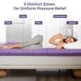thumbnail image 5 of 3” Queen Size Memory Foam Mattress Topper 5-Zone Mattress Pad with Cooling Gel, 5 of 7