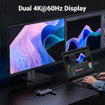 thumbnail image 3 of UGREEN 7 in 1 USB C Hub Dual Display Laptop Docking Station, Dual 4K 60Hz HDMI, 100W PD, 3 of 8
