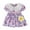 Purple, variant on ASFGIMUJ Baby Dress Girl Short Sleeve Floral Prints Lace Ruffles Princess Dress Dance Party Dresses Clothes Girls Pageant Dresses,Size 12 Months—18 Months