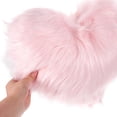 thumbnail image 2 of Bonita almohada de peluche con forma de corazón, mullida y esponjosa, ideal para sala de estar, oficina y mucho más., 2 of 6